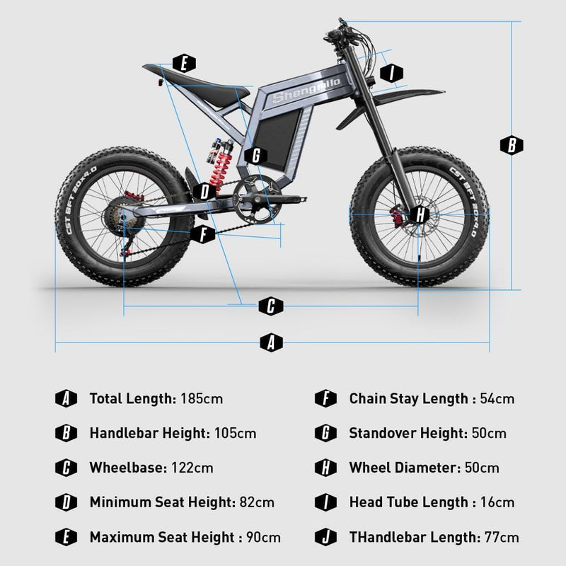 1800Wh Long Range Electric Bike with Fat Tyres, 60V 30Ah Removable Battery, Full Suspension & Hydraulic Brakes