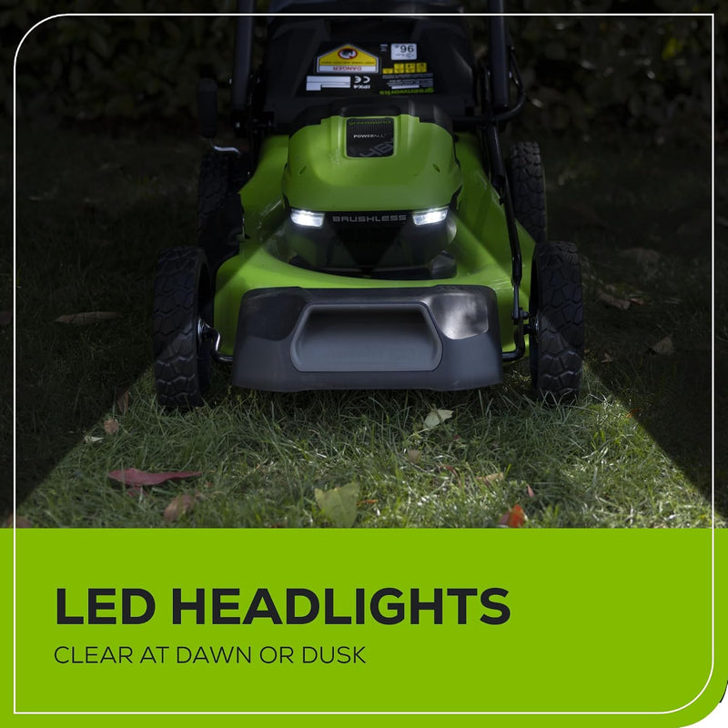 Greenworks 48V (24V x 2) Self Propelled Cordless Lawnmower-MO48L424-01