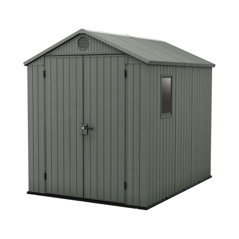 Large Outdoor Garden Storage Shed Weather Resistant Resin Double Door