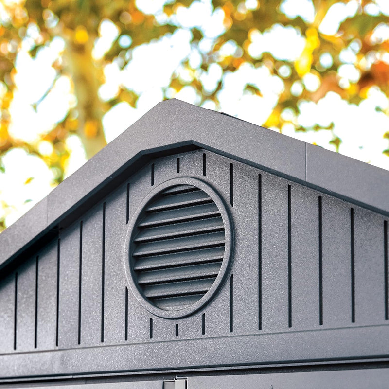 Large Outdoor Garden Storage Shed Weather Resistant Resin Double Door