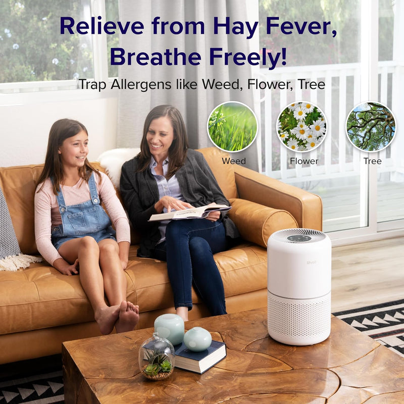 LEVOIT Core 300 HEPA Air Purifier for Bedroom Home, 80m² Coverage, Removes 99.97% Pollen, Dust, Pet Odour & Mould