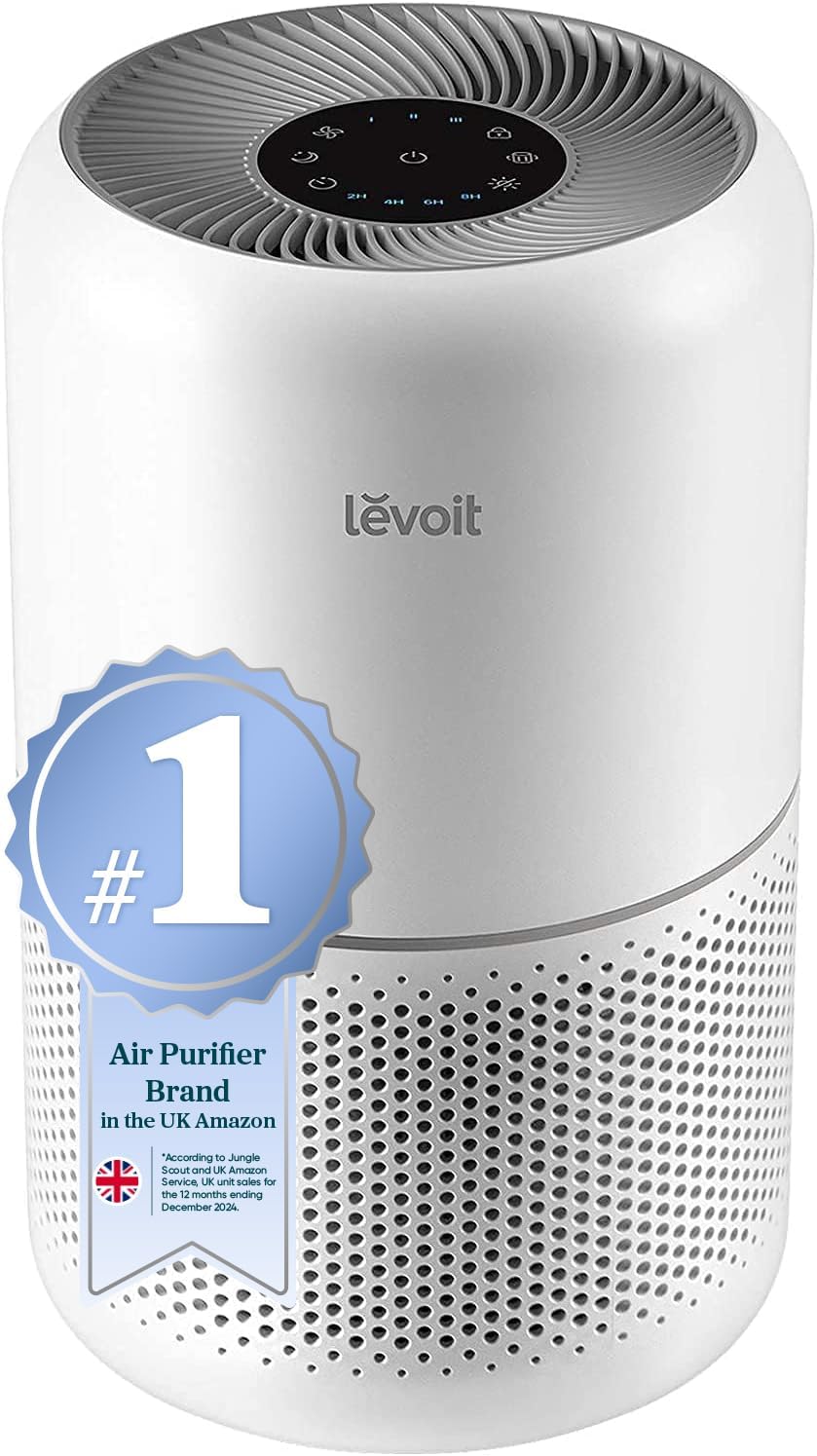 LEVOIT Core 300 HEPA Air Purifier for Bedroom Home, 80m² Coverage, Removes 99.97% Pollen, Dust, Pet Odour & Mould