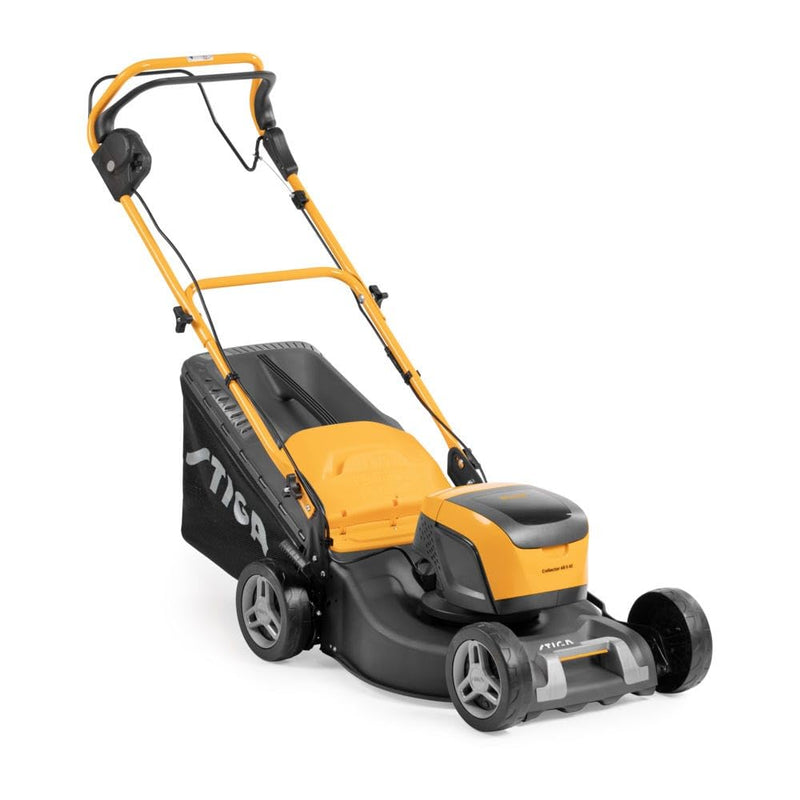 STIGA Combi 53 S Petrol Lawn Mower – Self-Propelled, 166cc Engine, 51cm Cutting Width, 3-in-1: Collection, Mulching & Rear Discharge, 60L Grass Collector, Yellow