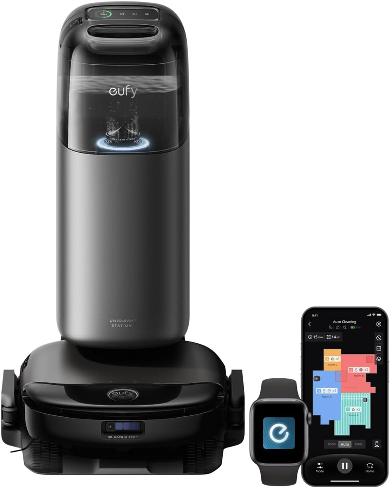 eufy Robot Vacuum and Mop, S1 Pro Omni, HydroJet System with Roller Mop