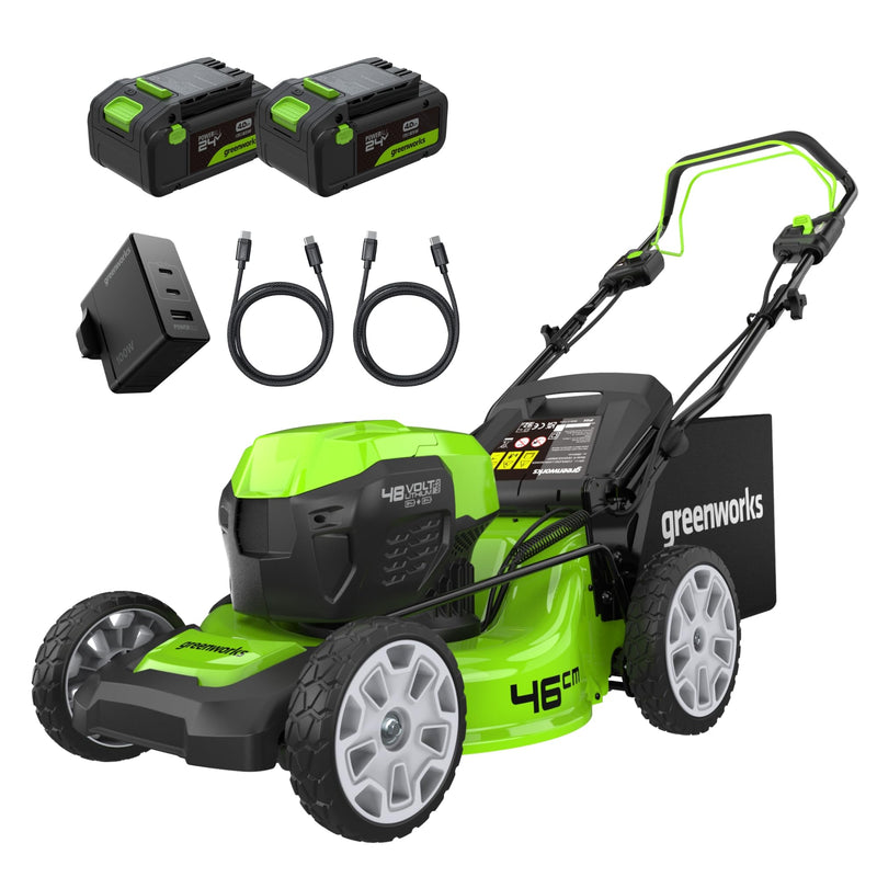 Greenworks 48V (24V x 2) Self Propelled Cordless Lawnmower-MO48L424-01