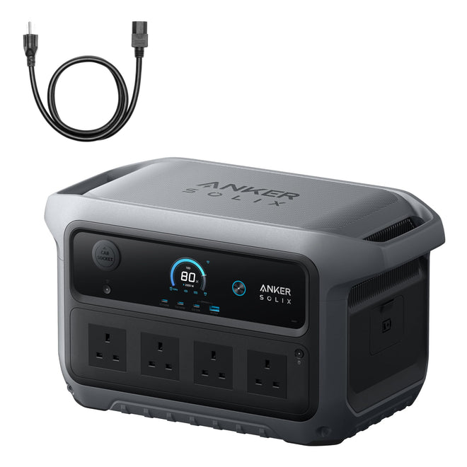 2048WH 2400W Portable Power Station - Solar Generator for Home Backup & Camping