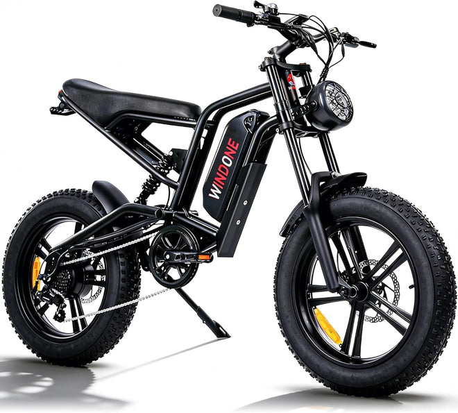 26-Inch Fat Tyre Electric Bike for Adults, 48V 13Ah Removable Battery, 1000W Peak Brushless Motor, Dual Suspension